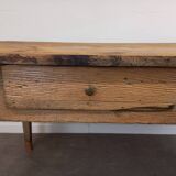 Rustic farmhouse table with drawers