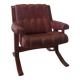 Scandinavian Mid-Century Modern Leather Easy Chair by Ekornes 1970s.