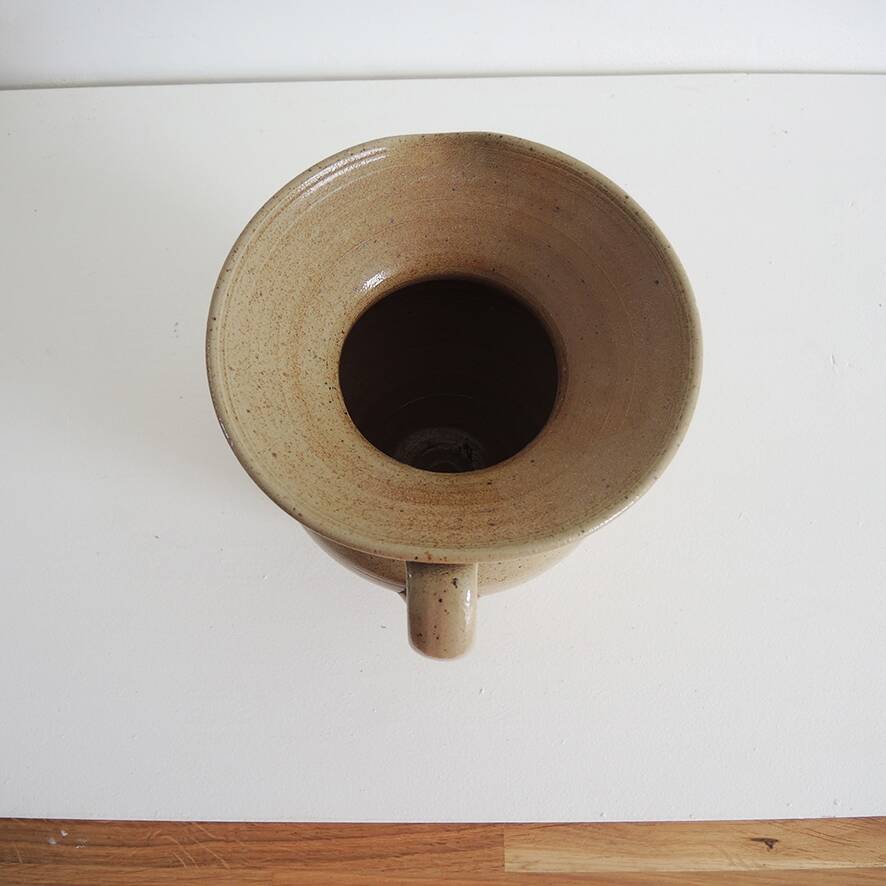 Antique stoneware water carafe