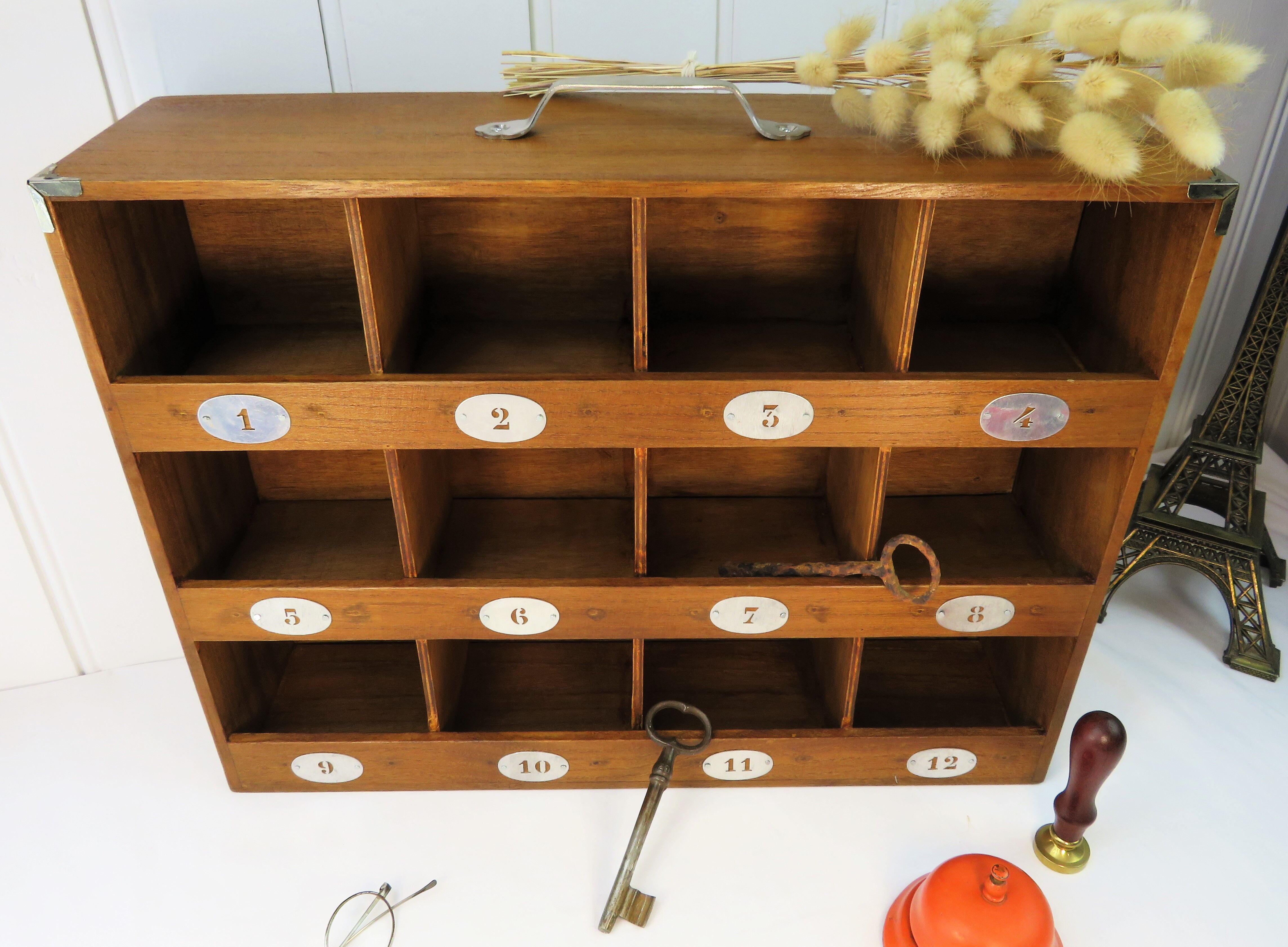 Cabinet with workshop lockers, restored / restyled hotel furniture style