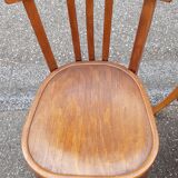 Set of 6 vintage mismatched bistro chairs