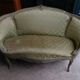 LOUIS XV 2-SEATER SOFA GREEN GREY