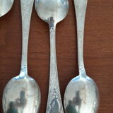 Set of silvered metal cutlery 1/1000th