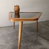 Table basse tripode forme libre, Charles Ramos, France, 1950