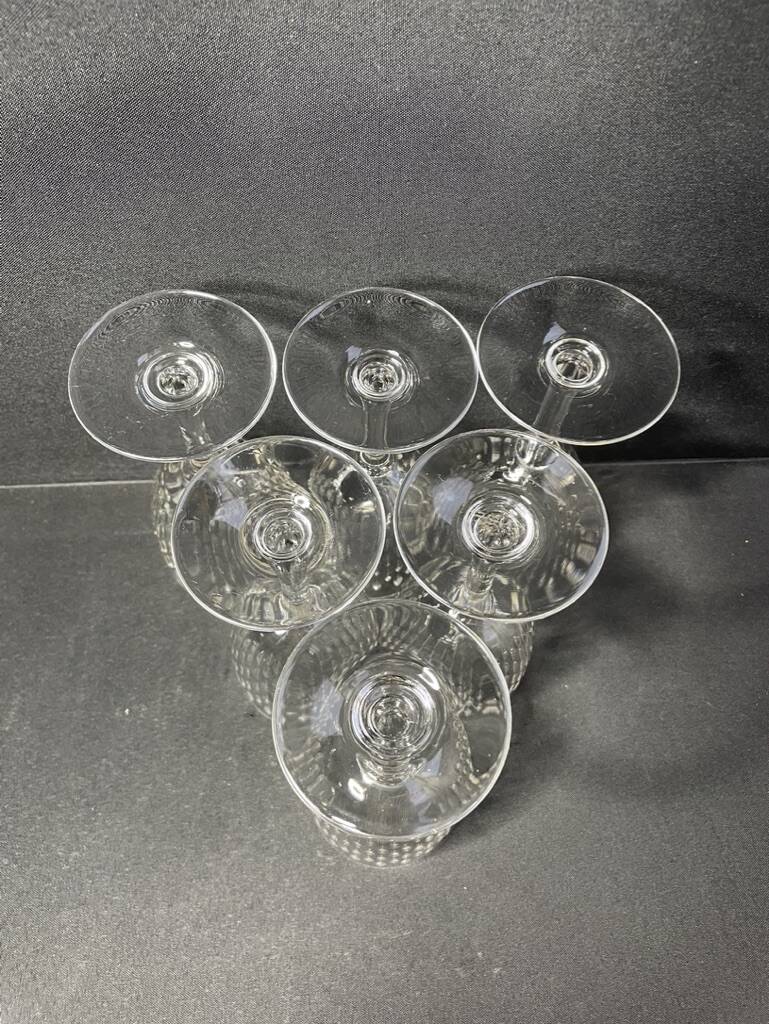 6 baccarat water glasses paris service