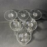 6 baccarat water glasses paris service