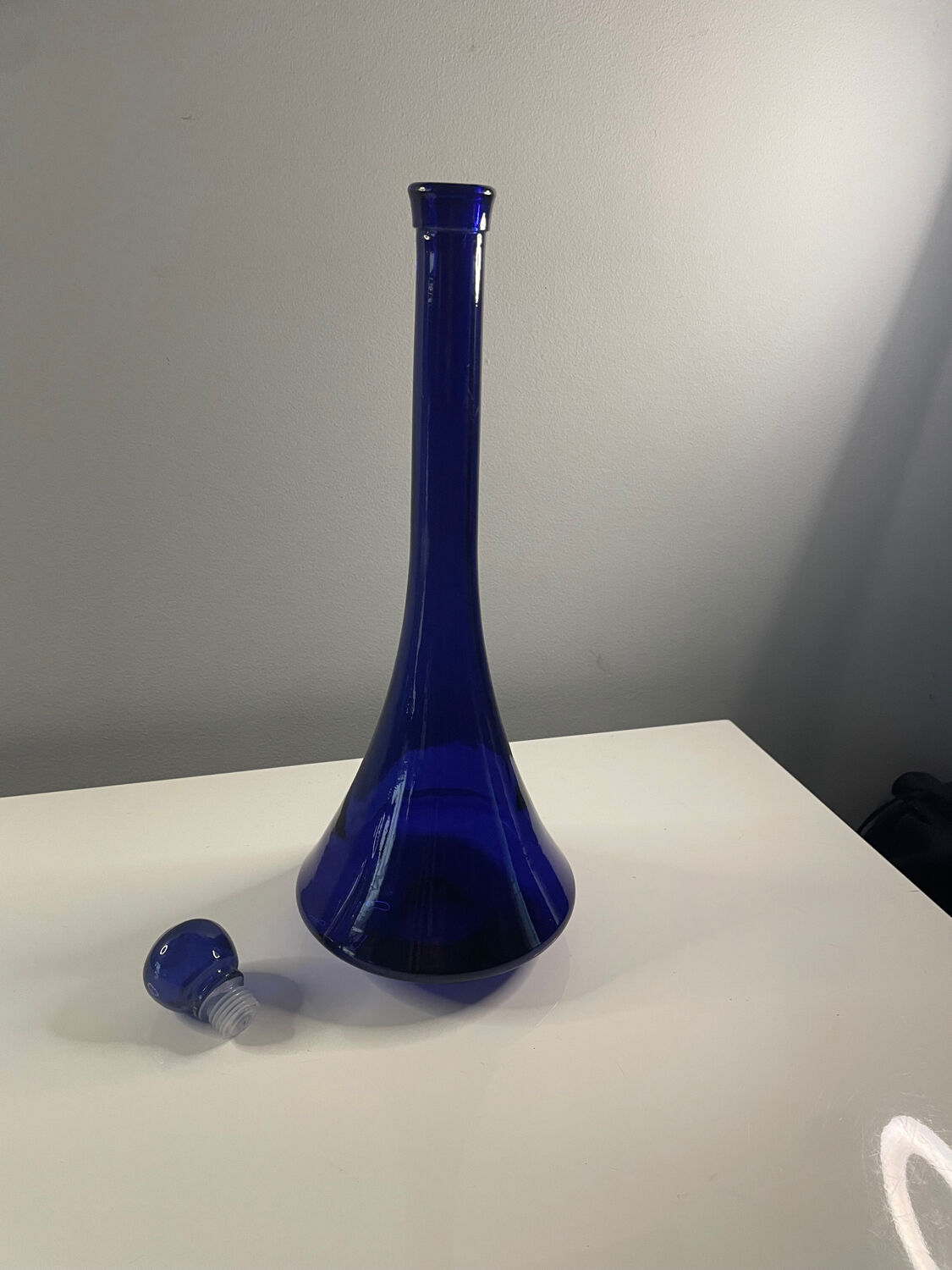 Vintage blue carafe
