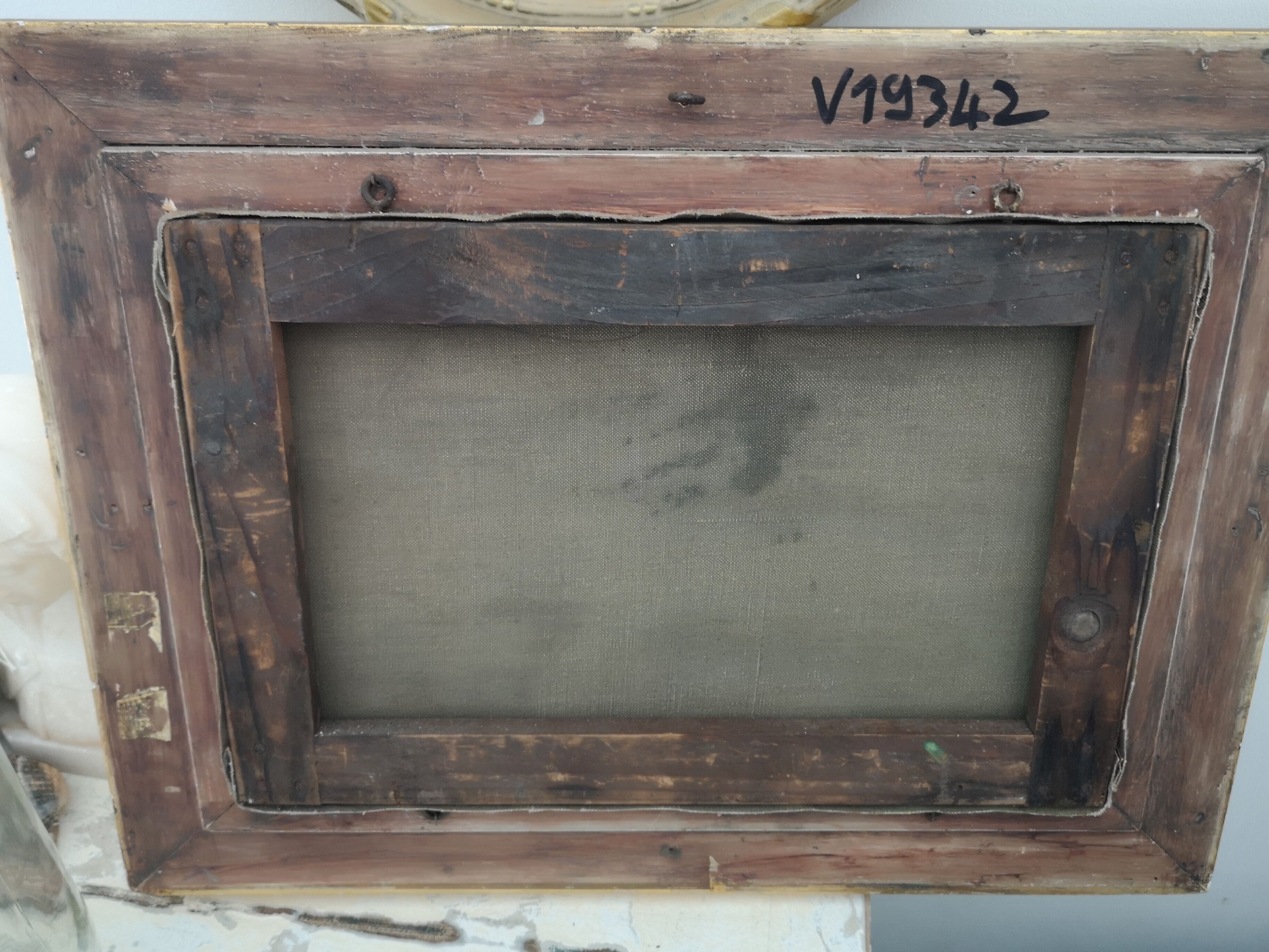 Tableau ancien huile sur toile de  Marine FRANÇAIS XIXe  Signe.