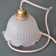 Walklight in curved glass – pink colors -