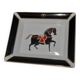 Vide-poche en porcelaine - décor cheval - Philippe Deshoulieres - Limoges France