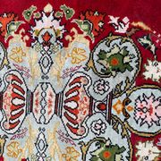 Tapis vintage turc en soie fait main 74x146 cm