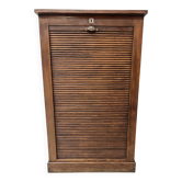 Oak curtain filing cabinet 20th century office furniture