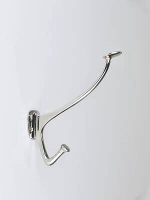 Up to 4 Adolf Loos Art Nouveau Nickel Brass Wall Hooks Café Capua Vienna