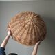 Vintage handmade wicker storage basket