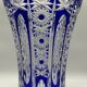 Superb richly cut Bohemian crystal vase
