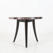 Table basse Tripot française vintage des années 1980, époque spatiale.