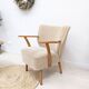 Beige cocktail armchair