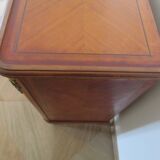 Louis XVI chest of drawers - Bronze - Butterfly wood veneer marquetry - 1930