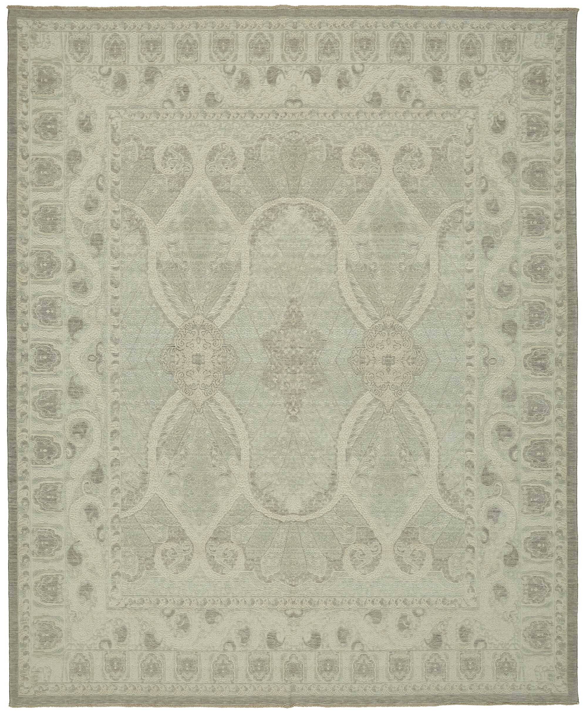 Tapis Oushak turc fait main 307 cm x 374 cm