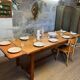 Solid oak farmhouse table