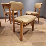 Set of 4 vintage Danish design dining chairs