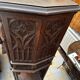 Pair of Gothic style cabinets in dark oak from the 19th century.