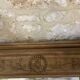 Oak trumeau mirror