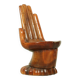 Chaise-main, siège sculptural surréaliste (style années 1970)