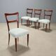 Chaises en bois d’acajou années 1950
