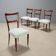 Chaises en bois d’acajou années 1950