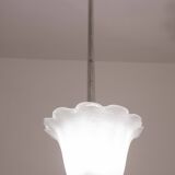 Mid-Century Murano Pulegoso Glass Lantern by Seguso, 1950s