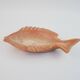 Plat poisson vintage en céramique de couleur terracotta