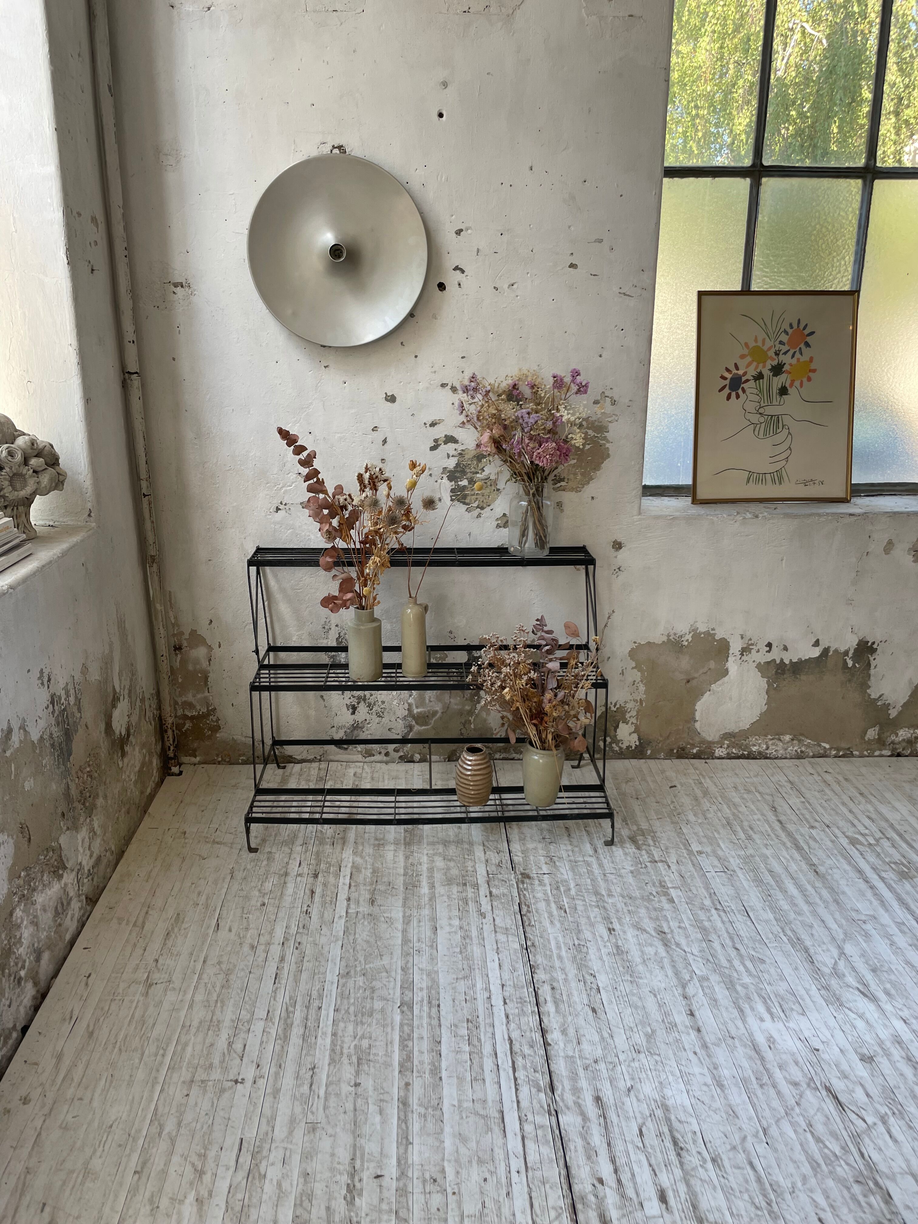 Plant holder florist metal staircase