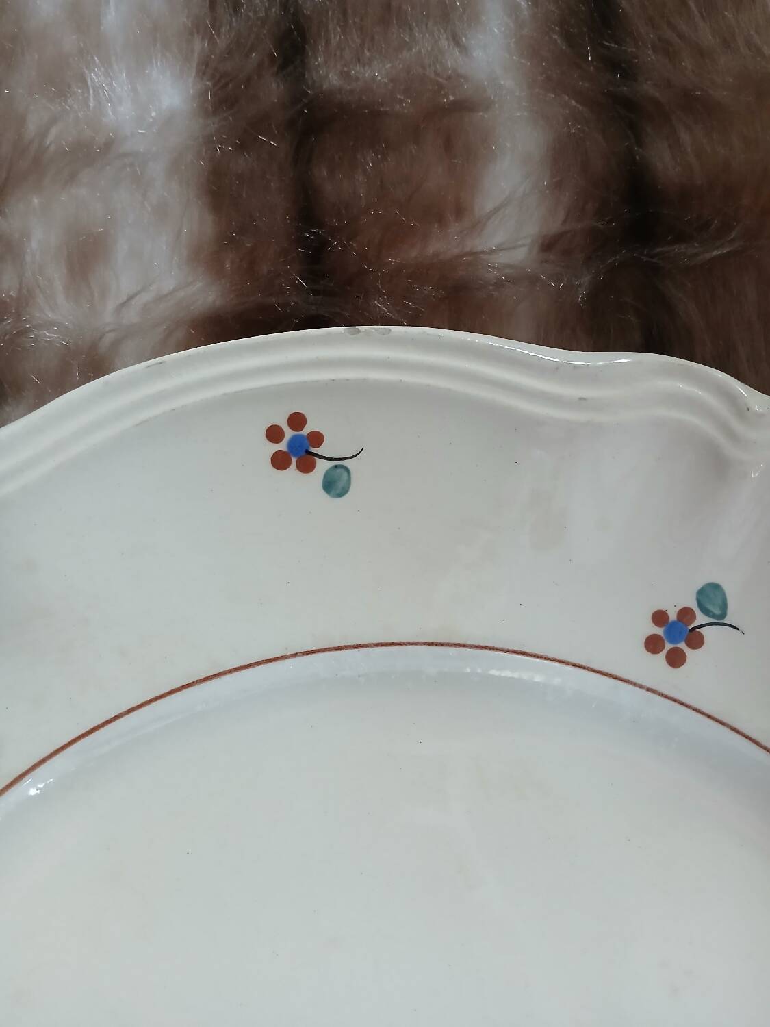 2 old plates from Digoin and Sarreguemines.