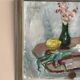 Original Swedish Oil on Panel – "Vase and Vegetables" by Arne Kilsby – Signed – Vintage and Framed – 54 × 46 cm (21.3" × 18.1")