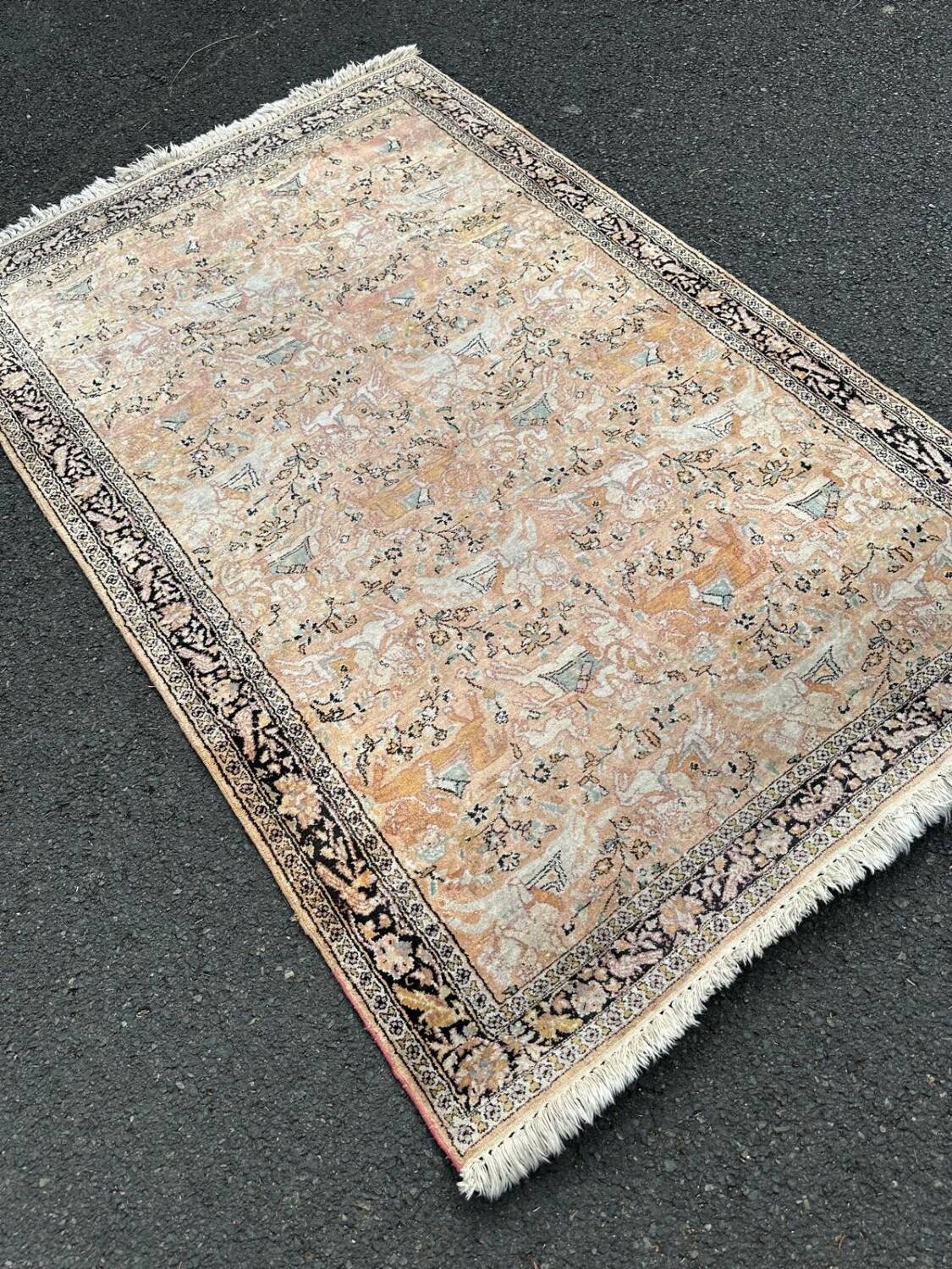 Persian silk rug