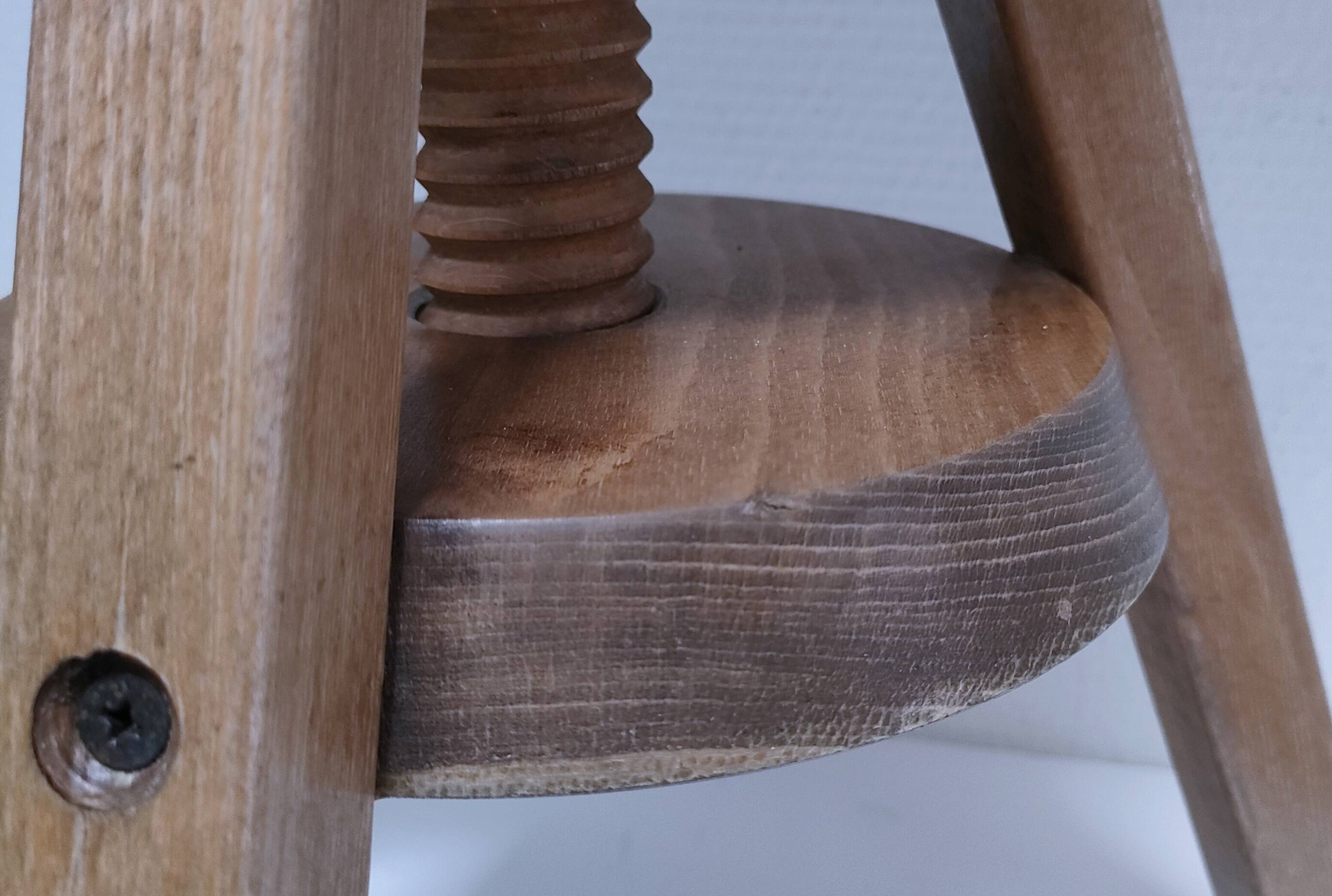 oak workshop patina stool