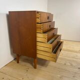 Small teak chest of drawers – Danish mid-century modern design, 1960s