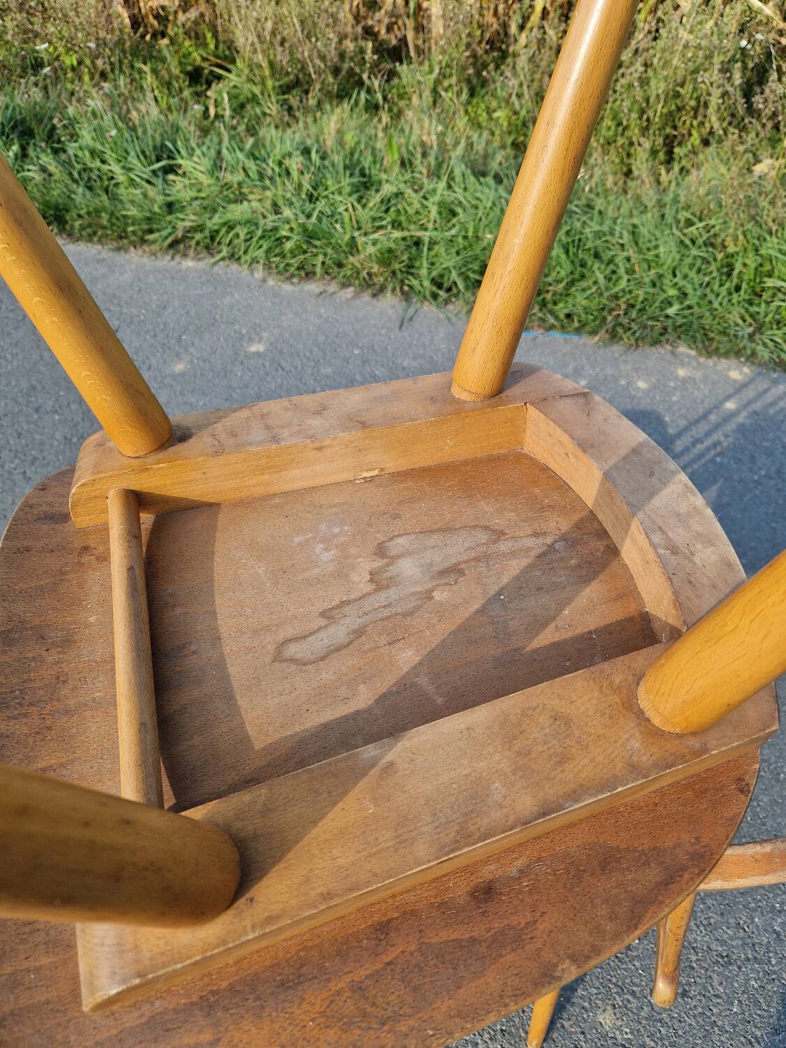 Set of 3 Baumann bistro chairs, Menuet model