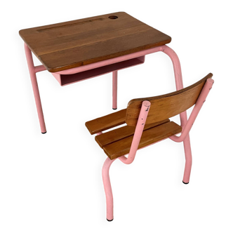 Wooden school desk