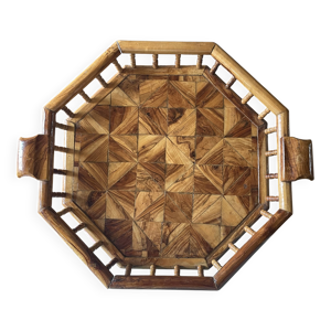 Plateau bois d'olivier - ancien