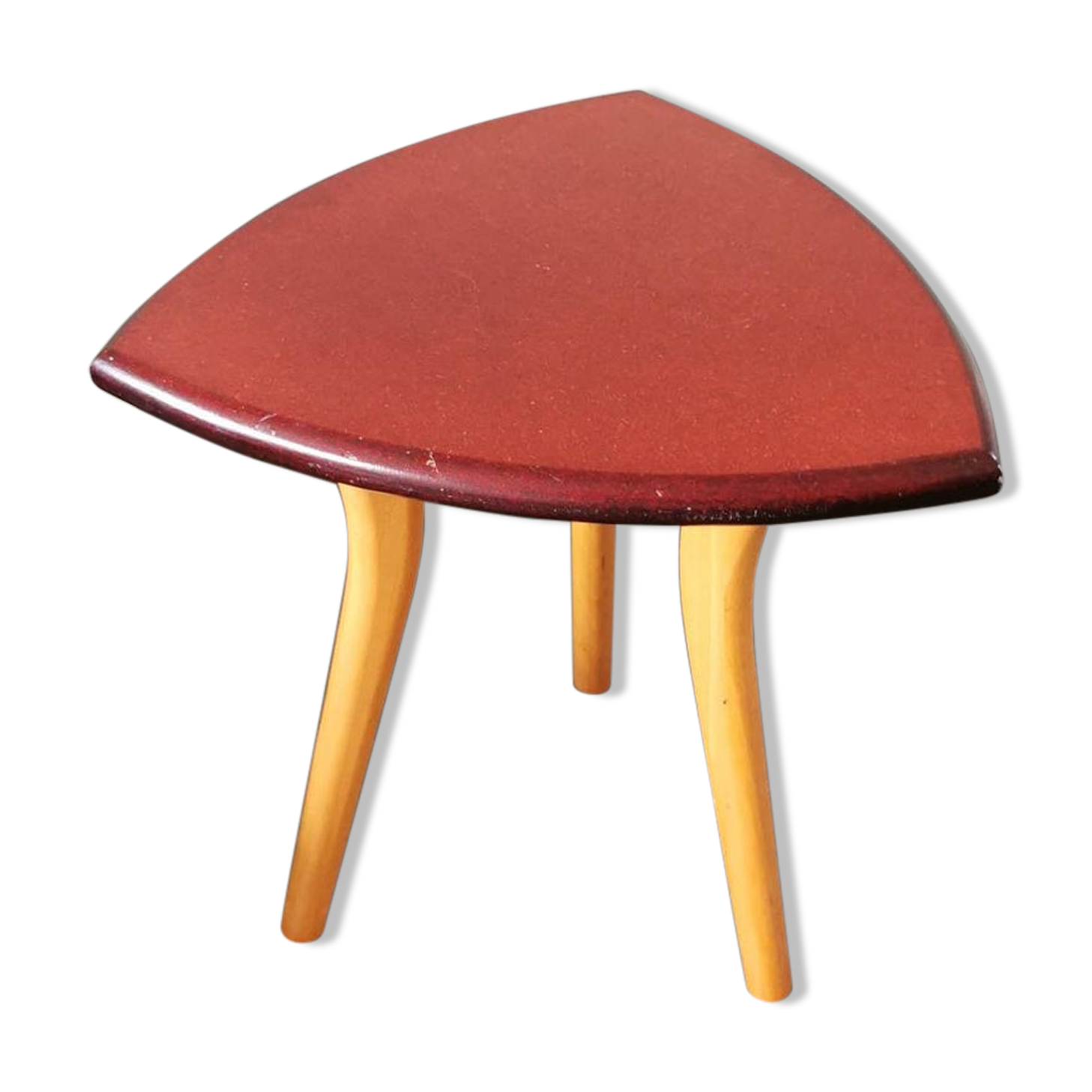 Wooden 1970s tabouret