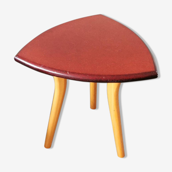 Wooden 1970s tabouret