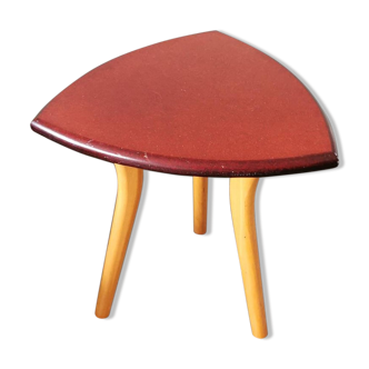 Wooden 1970s tabouret