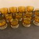 12 Luminarc cups in orange glass, France, 1970