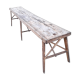 1900s factory long coffee table in poplar