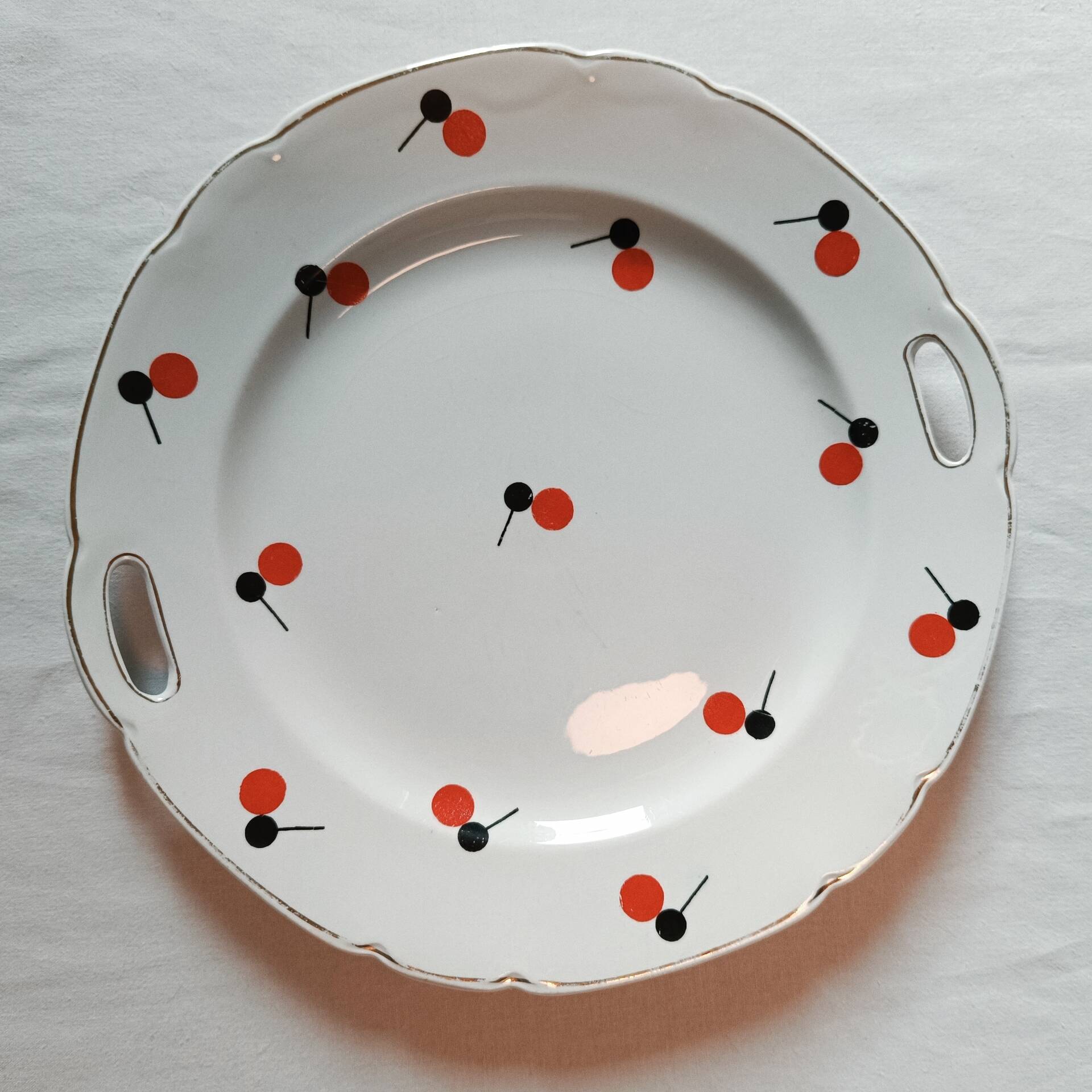 Vintage cake serving plate