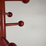Porte manteau postmoderne rouge, Italie, 1980s