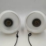Paire de suspensions opaline
