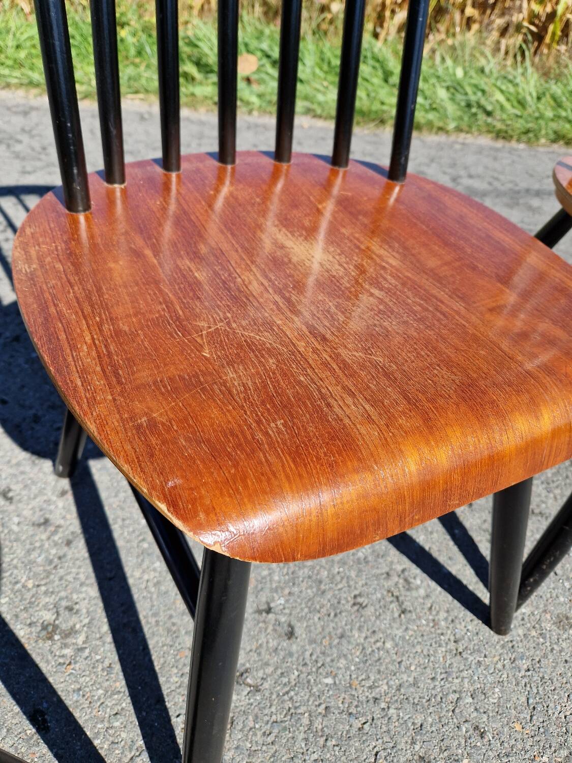Set of 4 vintage fanett tapiovaara chairs